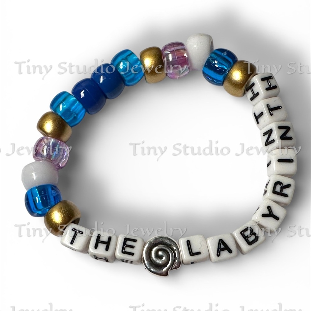 David Bowie The Labyrinth 40th Anniversary Handmade Beaded Bracelet